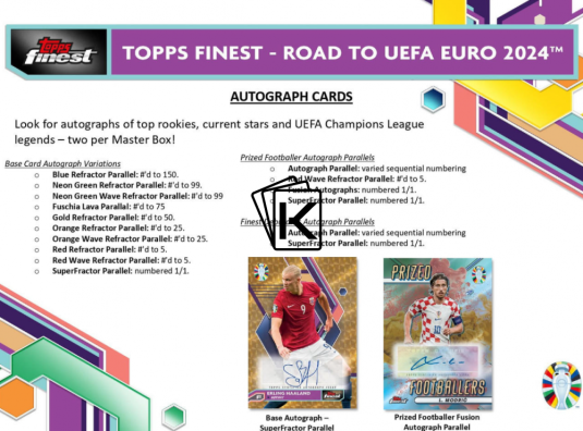 2024 Topps Finest Road to UEFA EURO Mini Hobby Box