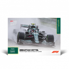 kartička Formule 1 Topps Now 2021 46 Sebastian Vettel Aston Martin