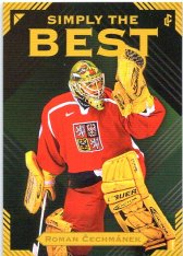 Legendary Cards Simply The Best 10 Roman Čechmánek 1998 Česká Republika Nagano