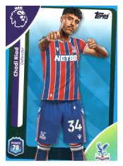 fotbalová kartička 2025-26 Topps  Premier League 112 Chadi Riad (Crystal Palace)-PARALLEL Blue