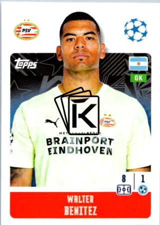 2024-25 Topps Champions League 297 Walter Benítez (PSV Eindhoven)