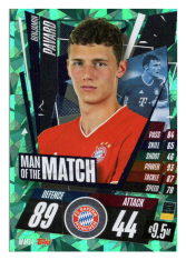 fotbalová kartička Topps Match Attax Champions League 2020-21 Man of the Match MM14 Benjamin Pavard - FC Bayern München