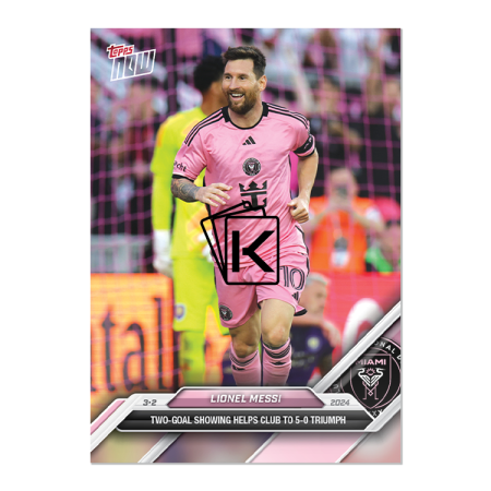 2024 Topps Now MLS 12 Lionel Messi Inter Miami
