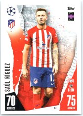 Fotbalová kartička 2023-24 Topps Match Attax UEFA Club Competitions 164 Saúl Ñíguez Atlético de Madrid