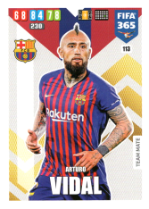 Fotbalová kartička Panini Adrenalyn XL FIFA 365 - 2020 Team Mate 113 Arturo Vidal FC Barcelona