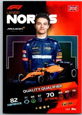 2021 Topps Formule 1 Turbo Attax Quality Qualifers 162 Lando Norris McLaren