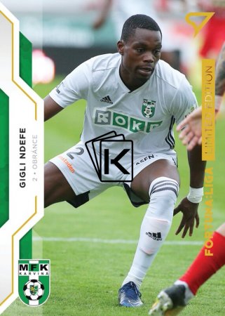 fotbalová kartička SportZoo 2020-21 Fortuna Liga Gold Limited 158 Gigli Ndefe MFK Karviná /99