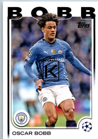 fotbalová kartička 2024-25 Topps UEFA Club Competitions Flagship 91 Oscar Bobb Manchester City