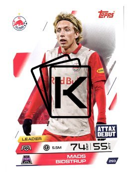 fotbalová kartička 2025-26 Topps Match Attax UCC 293 Mads Bidstrup (FC Salzburg)