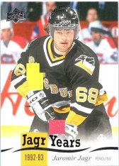 Insertní karta 2018-19 Years JJ-3 Jaromir Jagr Pittsburgh