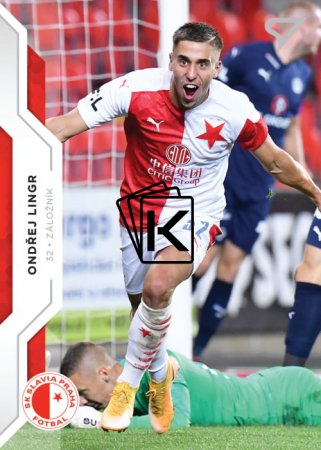 fotbalová kartička SportZoo 2020-21 Fortuna Liga Serie 2 řadová karta 367 Ondřej Lingr SK Slavia Praha Rookie