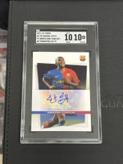 Gradovaná karta 2021-22 Topps FC Barcelona Team Set Autograph #AU-SE Samuel Eto'o /75 SGC 10 / Auto 10