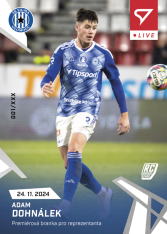 fotbalová kartička 2024-25 SportZoo Chance Liga Live L-27 Adam Dohnálek Olomouc