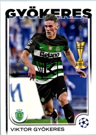fotbalová kartička 2024-25 Topps UEFA Club Competitions Flagship 131 Viktor Gyökeres Sporting Lisabon