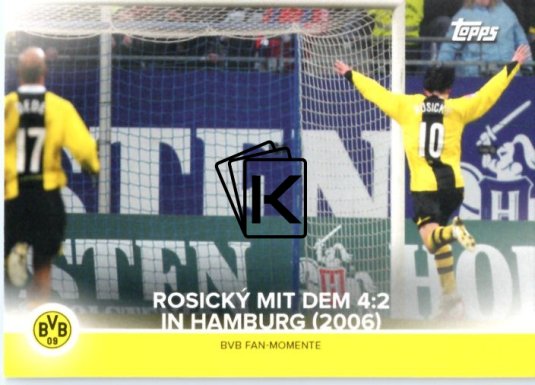 Fotbalová kartička 2021-22 Topps Borrusia Dortmund Tomáš Rosický Mit Dem 4:2 In Hamburg 2006