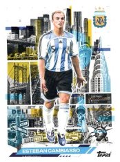 fotbalová kartička 2025-26 Topps Team Set Argentina AFA in the Apple 47 Esteban Cambiasso