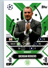 Fotbalová kartička 2024-25 Topps Match Attax EXTRA UEFA Club Competitions Manager Career 133.  Brendan Rodgers (Celtic FC)