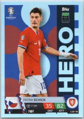 fotbalová karta Topps Match Attax EURO 2024 CZE18 Patrik Schick (Czech Republic)  -  Hero