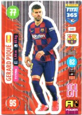 fotbalová karta Panini Adrenalyn XL FIFA 365 2021 Titan 340 Gerard Piqué FC Barcelona