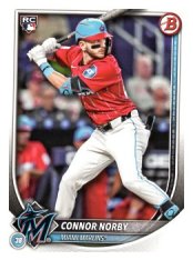 Baseballová karta 2025 Bowman 46 Connor Norby, Miami Marlins RC