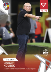 fotbalová kartička 2024-25 SportZoo Chance Liga Live L-28 Miroslav Koubek Plzeň