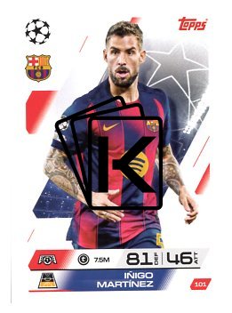 fotbalová kartička 2025-26 Topps Match Attax UCC 101 Iñigo Martínez (FC Barcelona)
