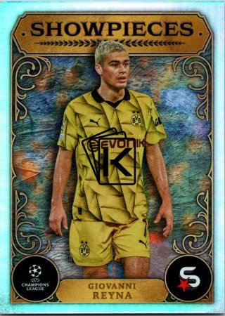 Fotbalová kartička 2023-24 Topps Superstars UEFA Club Competitions Showpieces 7 Giovanni Reyna (Borussia Dortmund)
