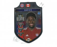 fotbalová kartička 2021-22 Topps Match Attax UEFA Champions League Elite Die-Cut Shield SH11 Alphonso Davies - FC Bayern München