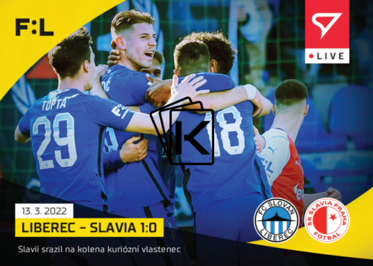 fotbalová kartička SportZoo 2021-22 Live L-107 Liberec - Slavie 1:0 /48