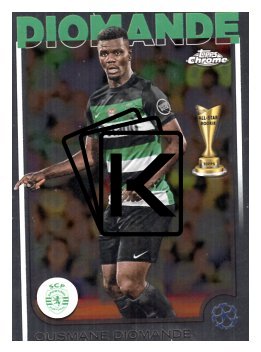 fotbalová kartička 2024-25 Topps Chrome 122 Ousmane Diomande, Sporting Clube de Portugal