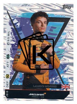 2025 Topps Turbo Attax F1  McLaren JB8 Lando Norris
