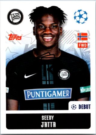 2024-25 Topps Champions League 342 Seedy Jatta (SK Sturm Graz)