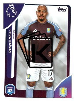 fotbalová kartička 2025-26 Topps  Premier League 32 Donyell Malen (Aston Villa)