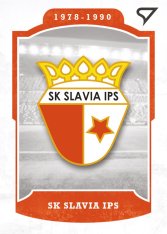 fotbalová kartička 2023 Sportzoo Dekády Vývoj klubového loga L-007 SK SLAVIA IPS PRAHA