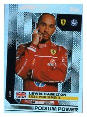 2025 Topps Turbo Attax F1 Scuderia Ferrari Podium Power  328 Lewis Hamilton