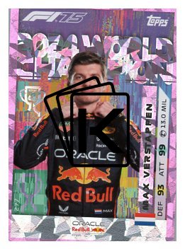 2025 Topps Turbo Attax F1 Oracle Red Bull Racing Champions  277 Max Verstappen-Paralel Pink