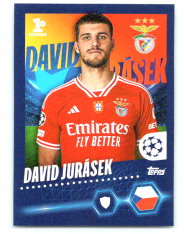 2020-21 Topps Champions League samolepka David Jurásek 1st sticker Lisabon