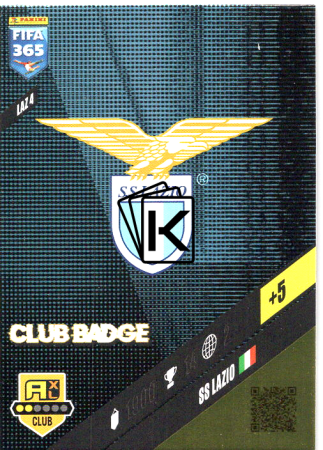 fotbalová karta Panini FIFA 365 2024 Adrenalyn XL LAZ4 Klubové Logo SS Lazio