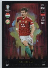 fotbalová karta Topps Match Attax EURO 2024 Raw Talent Limited Edition RTLE3 Milos Kerkez (Hungary)