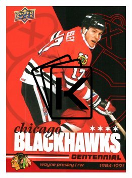 2025-26 Upper Deck Centennial Chicago Blackhawks 84 Wayne Presley