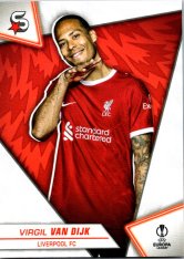 Fotbalová kartička 2023-24 Topps Superstars UEFA Club Competitions 83 Virgil van Dijk (Liverpool FC)