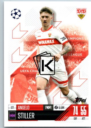 fotbalová kartička 2024-25 Topps Match Attax UEFA Club Competitions  177 Angelo Stiller (VfB Stuttgart)