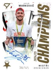 podepsaná karta 2025-26 SportZoo SK Slavia Praha Champions /45 CHS-JM Jakub Markovič