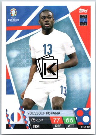 fotbalová karta Topps Match Attax EURO 2024 FRA10 Youssouf Fofana (France)