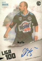 podepsaná karta 2025 Supr Cards Liga 100 DR-PA Pavel Drsek SK Kladno 1of1