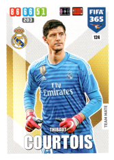 Fotbalová kartička Panini Adrenalyn XL FIFA 365 - 2020 Team Mate 124 Thibaut Courtois Real Madrid CF