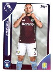 fotbalová kartička 2025-26 Topps  Premier League 27 John McGinn (Aston Villa)