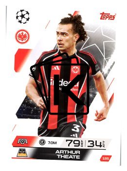 fotbalová kartička 2025-26 Topps Match Attax UCC 185 Arthur Theate (Eintracht Frankfurt)