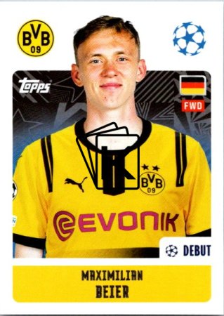2024-25 Topps Champions League 135 Maximilian Beier (Borussia Dortmund) Debut