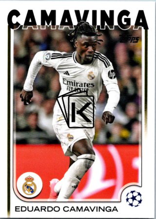 fotbalová kartička 2024-25 Topps UEFA Club Competitions Flagship 93 Eduardo Camavinga Real Madrid CF